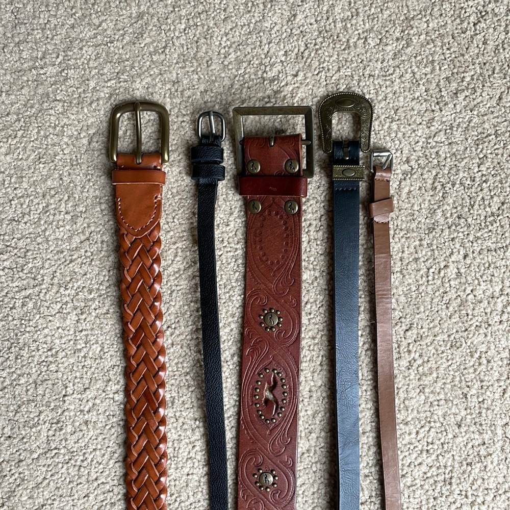 5 BELTS - all for average size 4-8